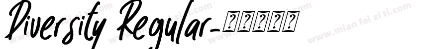 Diversity Regular字体转换